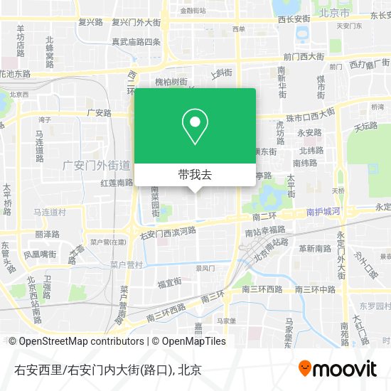 右安西里/右安门内大街(路口)地图