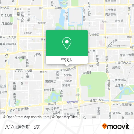 八宝山殡仪馆地图