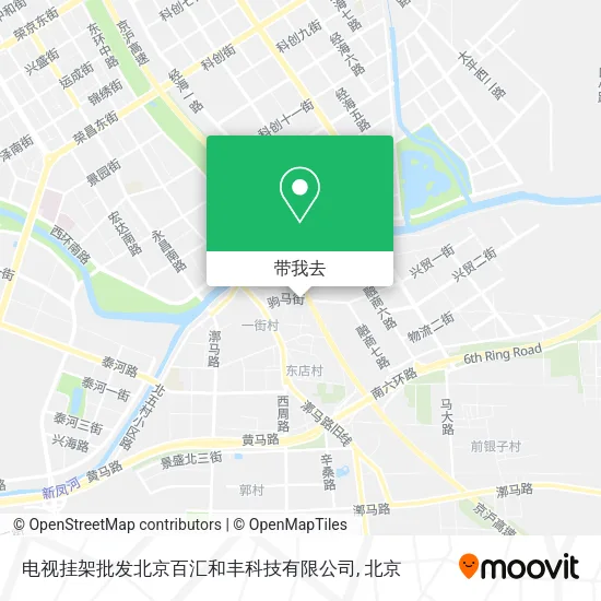 电视挂架批发北京百汇和丰科技有限公司地图
