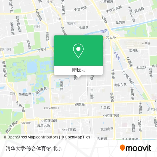 清华大学-综合体育馆地图