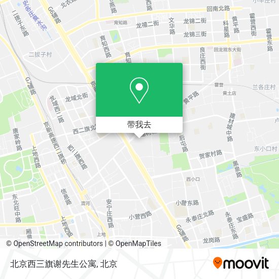 北京西三旗谢先生公寓地图