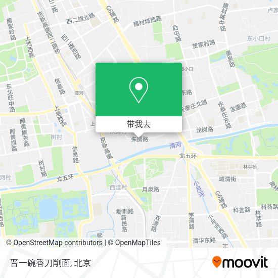 晋一碗香刀削面地图
