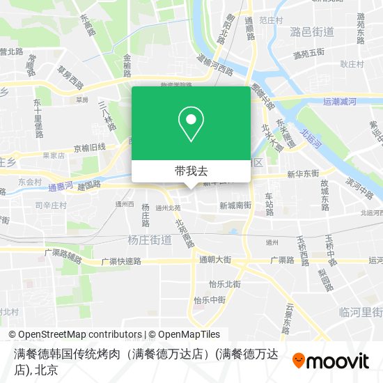 满餐德韩国传统烤肉（满餐德万达店）地图