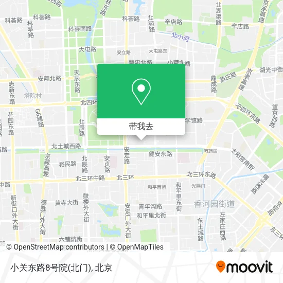 小关东路8号院(北门)地图