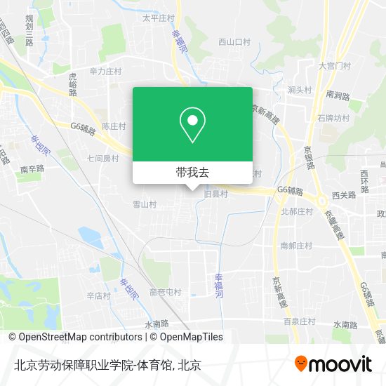 北京劳动保障职业学院-体育馆地图