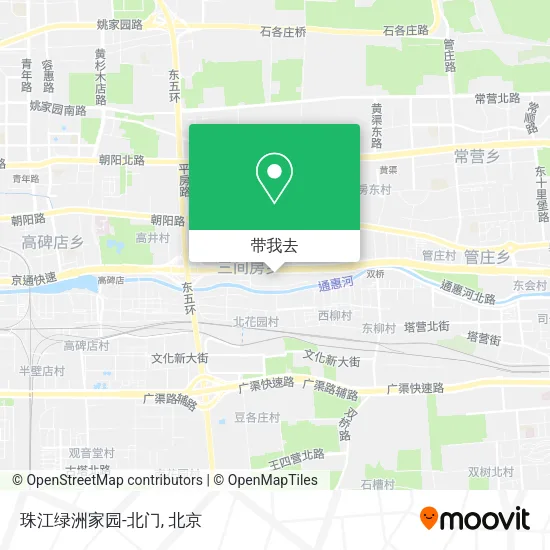 珠江绿洲家园-北门地图