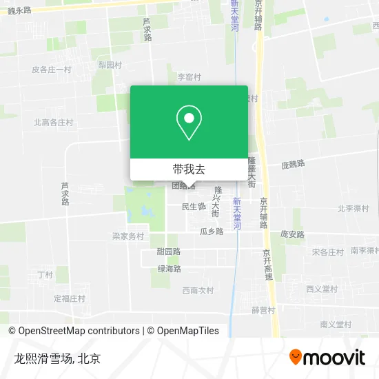 龙熙滑雪场地图