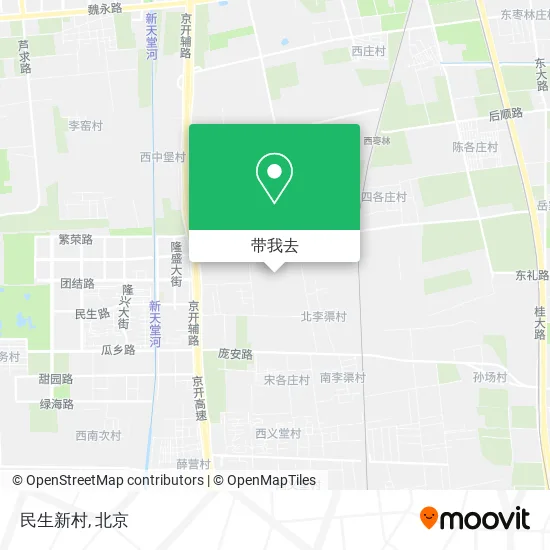 民生新村地图