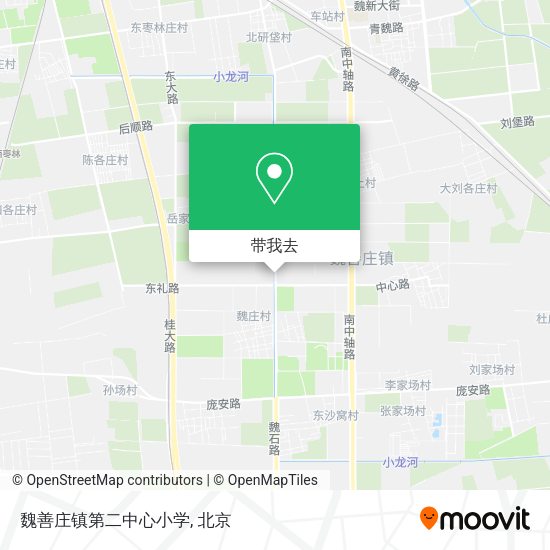 魏善庄镇第二中心小学地图