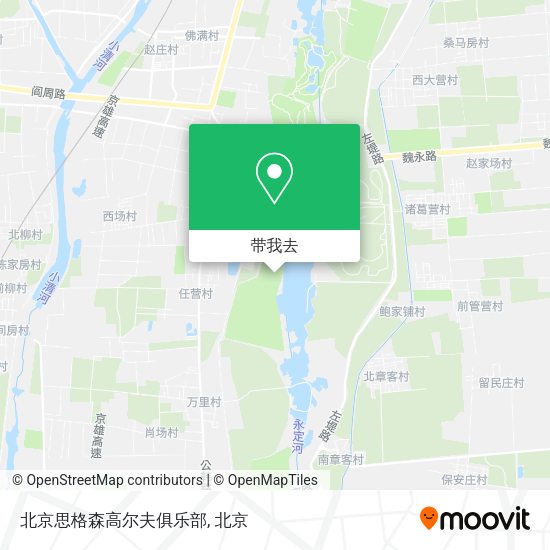北京思格森高尔夫俱乐部地图