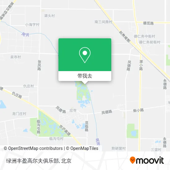 绿洲丰盈高尔夫俱乐部地图