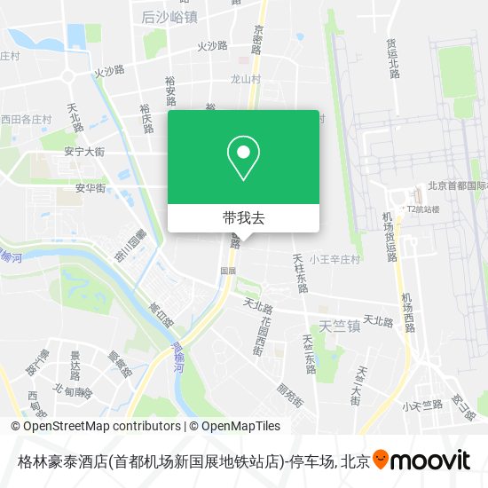 格林豪泰酒店(首都机场新国展地铁站店)-停车场地图