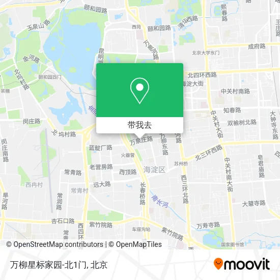 万柳星标家园-北1门地图