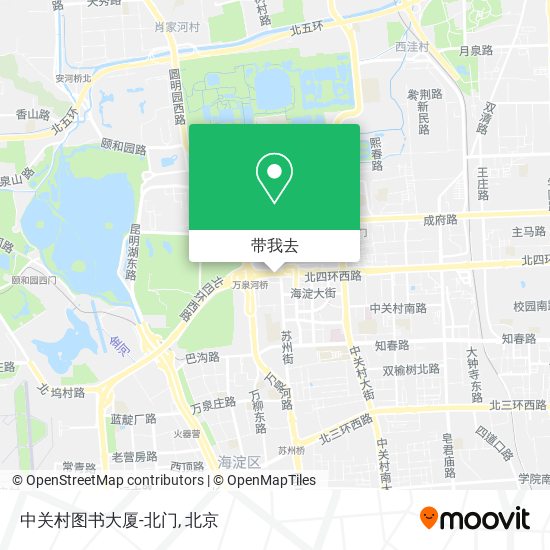 中关村图书大厦-北门地图