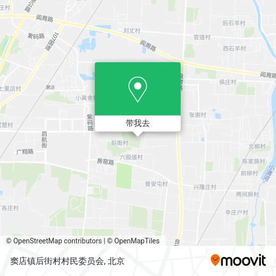 窦店镇后街村村民委员会地图