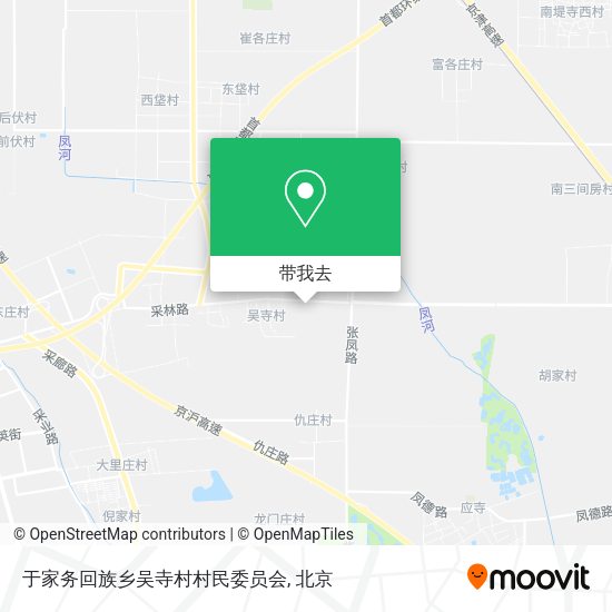 于家务回族乡吴寺村村民委员会地图