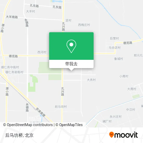 后马坊桥地图