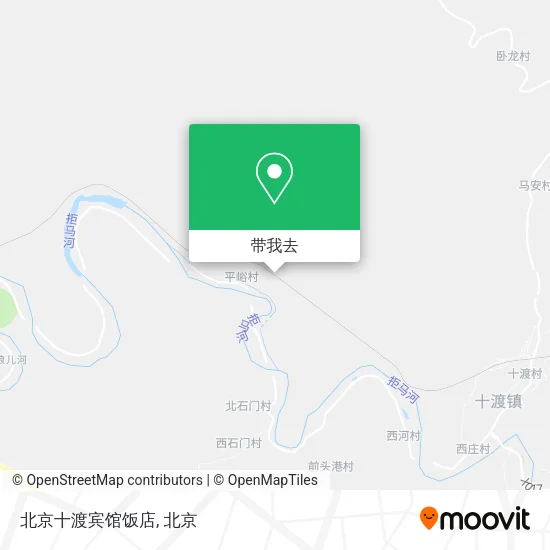 北京十渡宾馆饭店地图