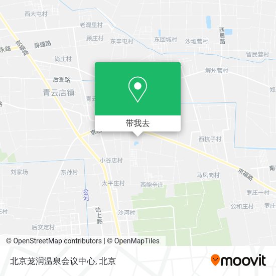 北京茏润温泉会议中心地图