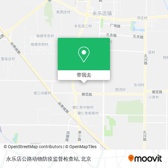 永乐店公路动物防疫监督检查站地图