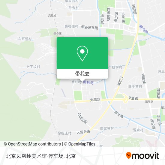 北京凤凰岭美术馆-停车场地图