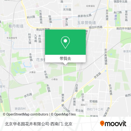 北京华名园花卉有限公司-西南门地图