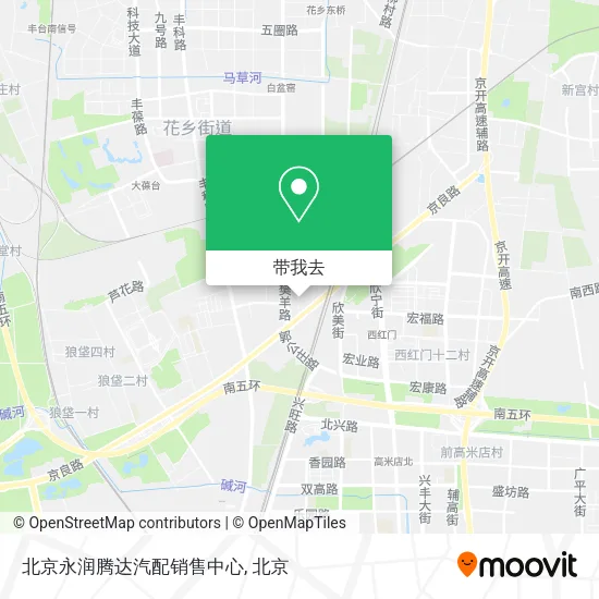 北京永润腾达汽配销售中心地图