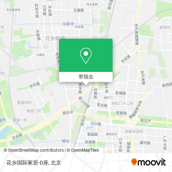 花乡国际家居-D座地图
