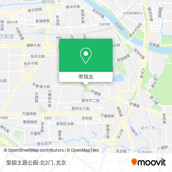 梨园主题公园-北2门地图