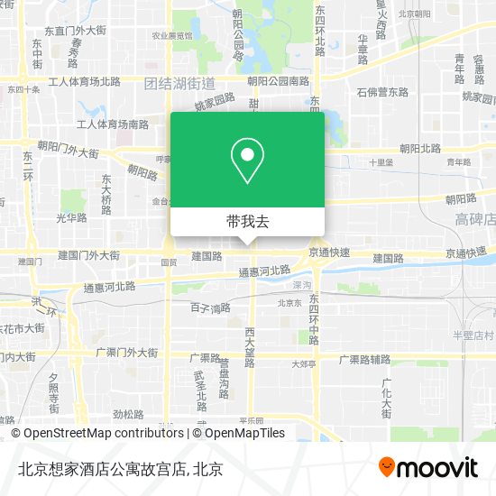 北京想家酒店公寓故宫店地图