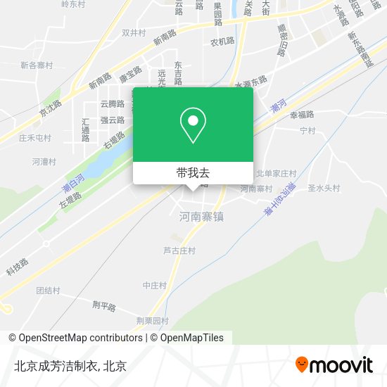 北京成芳洁制衣地图