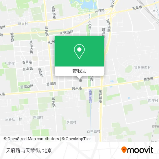 天府路与天荣街地图