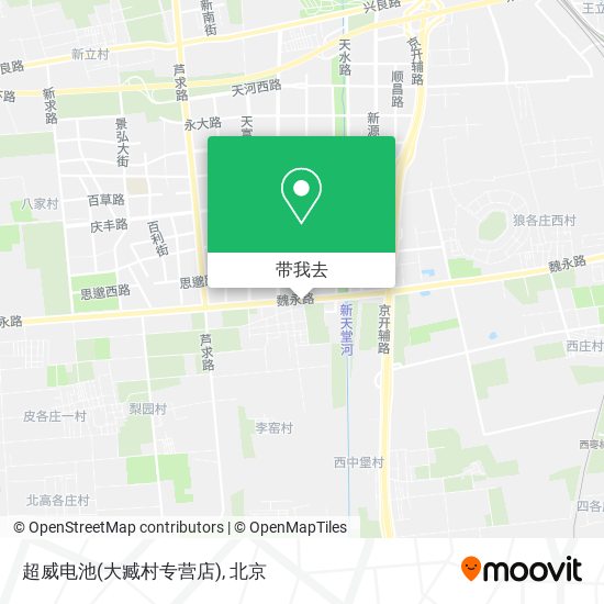 超威电池(大臧村专营店)地图