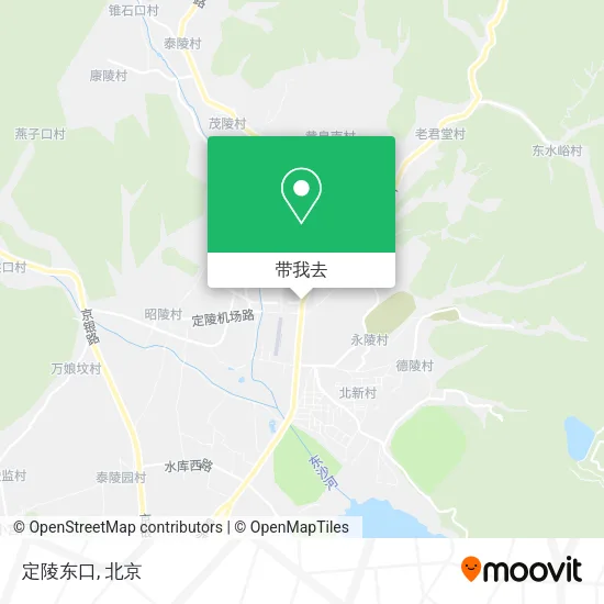 定陵东口地图