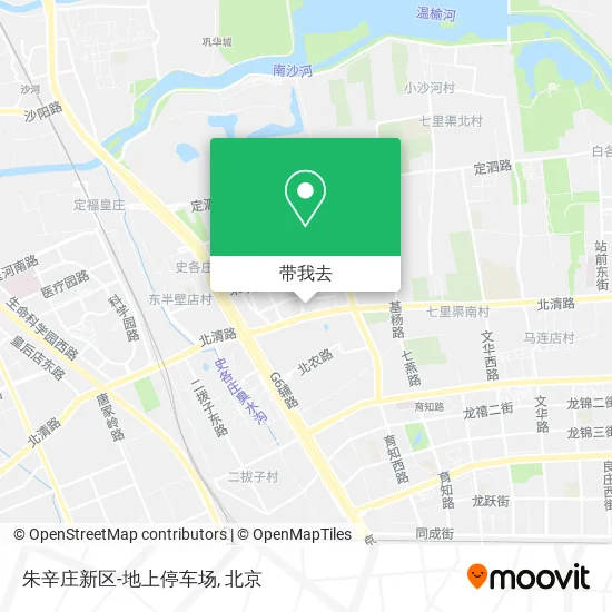 朱辛庄新区-地上停车场地图