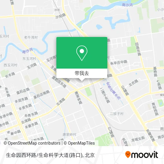 生命园西环路/生命科学大道(路口)地图