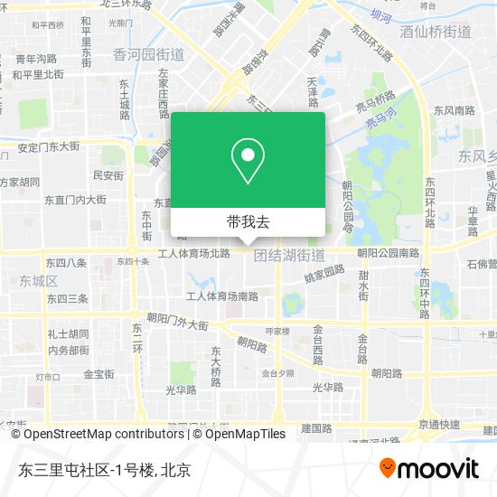 东三里屯社区-1号楼地图