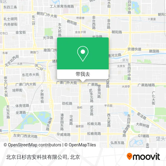 北京日杉吉安科技有限公司地图
