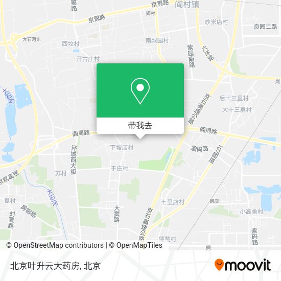北京叶升云大药房地图