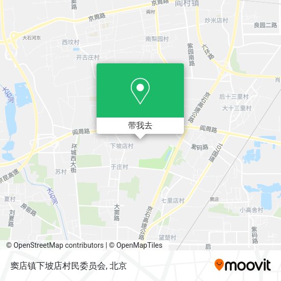 窦店镇下坡店村民委员会地图