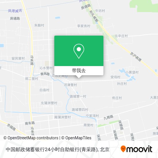 中国邮政储蓄银行24小时自助银行(青采路)地图