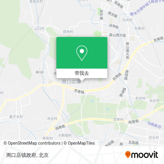 周口店镇政府地图