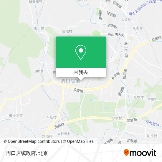 周口店镇政府地图