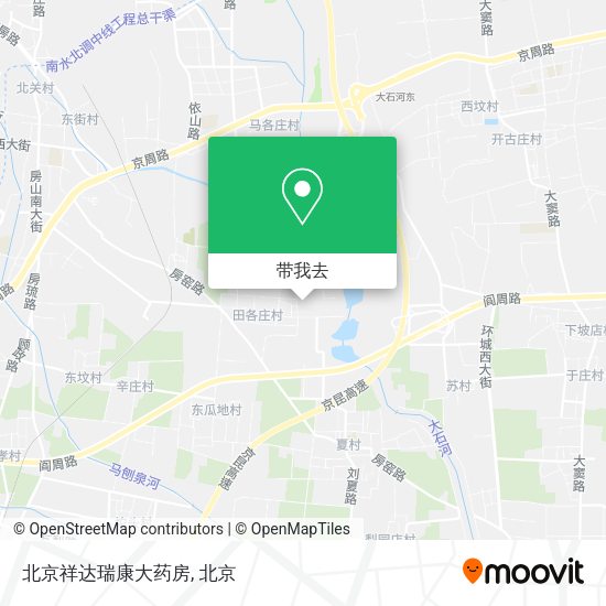 北京祥达瑞康大药房地图