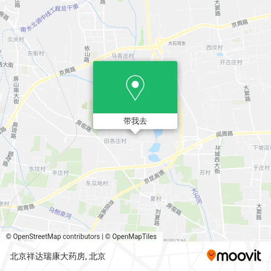 北京祥达瑞康大药房地图
