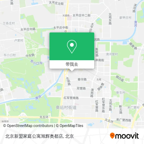 北京新盟家庭公寓旭辉奥都店地图