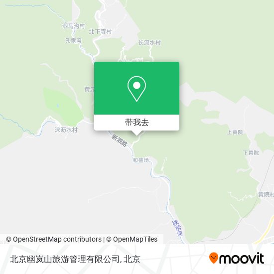 北京幽岚山旅游管理有限公司地图