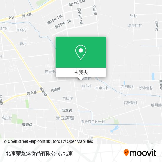 北京荣鑫源食品有限公司地图