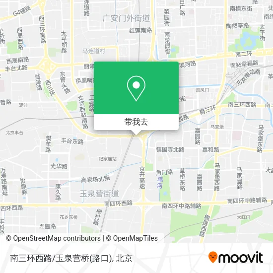 南三环西路/玉泉营桥(路口)地图