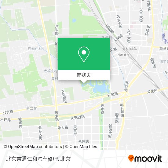 北京吉通仁和汽车修理地图